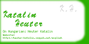 katalin heuter business card